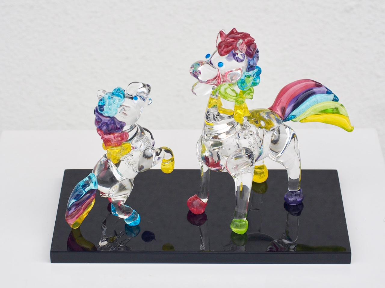 ❣️受注制作＆年内発送❣️新作干支・虹午の親子2点セット1枚目の画像